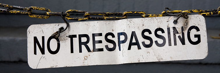 No Trespassing